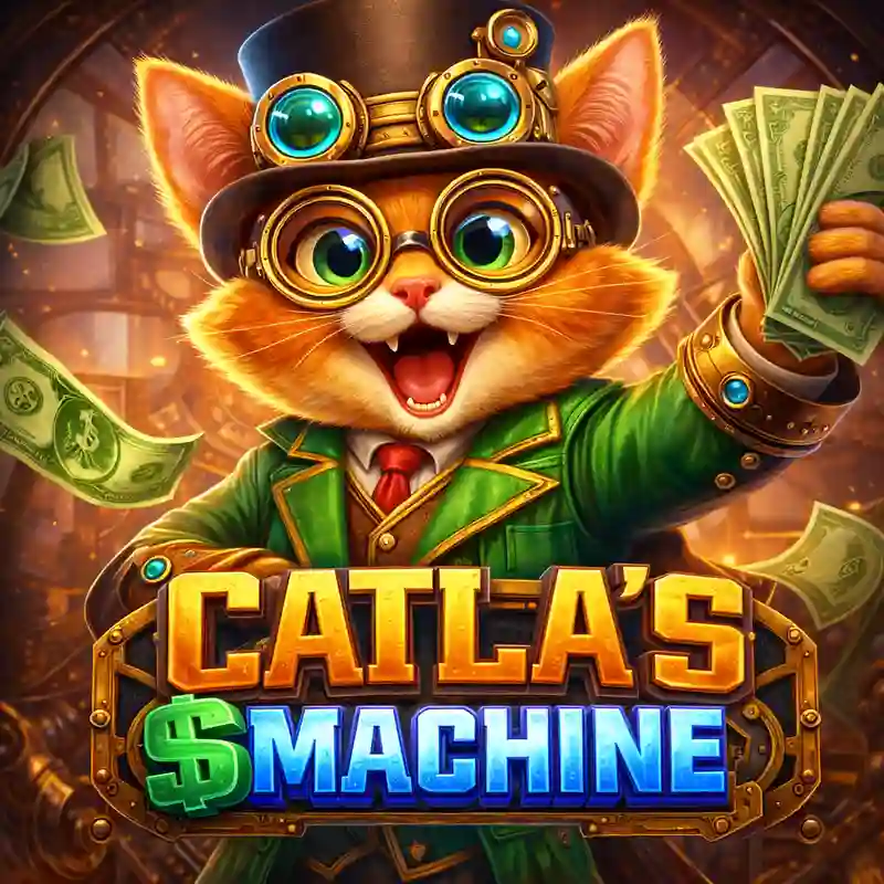 CATLA'S MONEY MACHINE Slot Game Logo